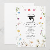 水彩房保野花房保卒業パーティー 招待状 (正面/裏面)