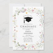 水彩房保野花房保卒業パーティー 招待状 (正面)