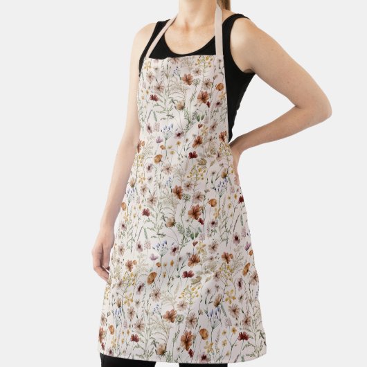 水彩房穂花模様 エプロン (インサイチュ)