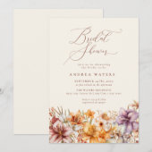 水彩房穂花 |フローラブライダルシャワー 招待状 (正面/裏面)