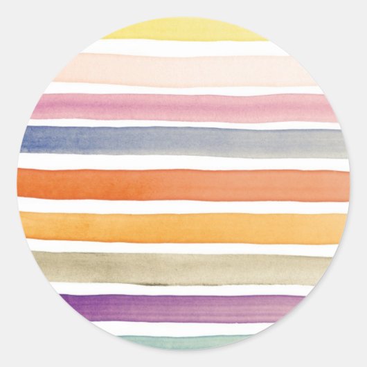 水彩手のブラシ絵を描ストローク、バナー。 ラウンドシール (正面)