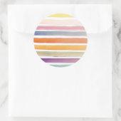 水彩手のブラシ絵を描ストローク、バナー。 ラウンドシール (バッグ)