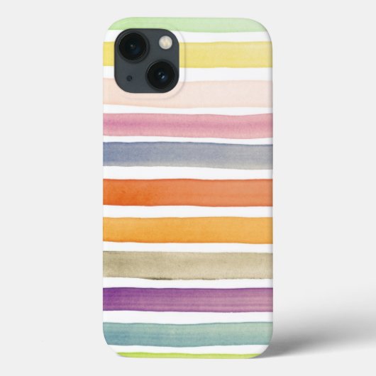 水彩手のブラシ絵を描ストローク、バナー。 Case-Mate iPhoneケース (裏面)