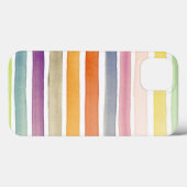 水彩手のブラシ絵を描ストローク、バナー。 Case-Mate iPhoneケース (裏面 (横))