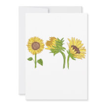 水彩手ひまわり絵を描咲き