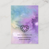 水彩手作りジュエリーロゴイヤリングディスプレイB 名刺 (裏面)