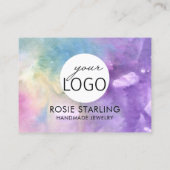 水彩手作りジュエリー事業アフターケア 名刺 (裏面)