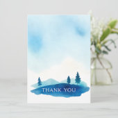 水彩手作り葬儀サンキューカード サンキューカード (スタンド正面)