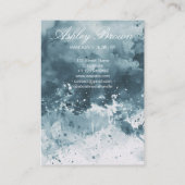 水彩手作ユニークりジュエリーイヤリングディスプレイ 名刺 (裏面)