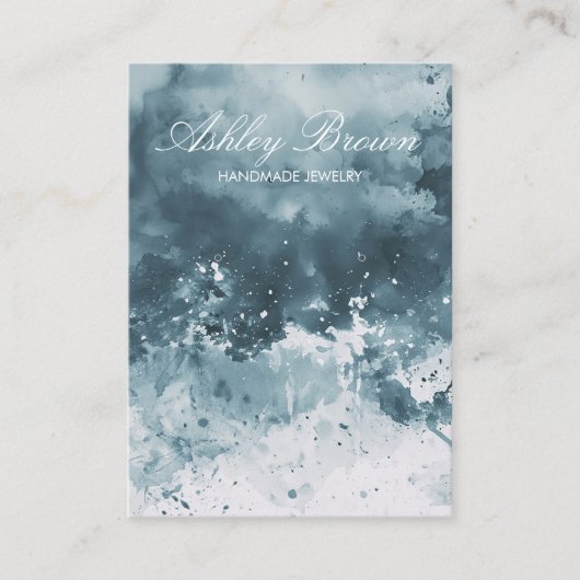 水彩手作ユニークりジュエリーイヤリングディスプレイ 名刺 (正面)