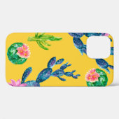 水彩手描きイラストレーション(サボテン、 Case-Mate iPhoneケース (裏面 (横))