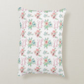 水彩手描きエキゾチックな花模様セット アクセントクッション (裏面(縦))