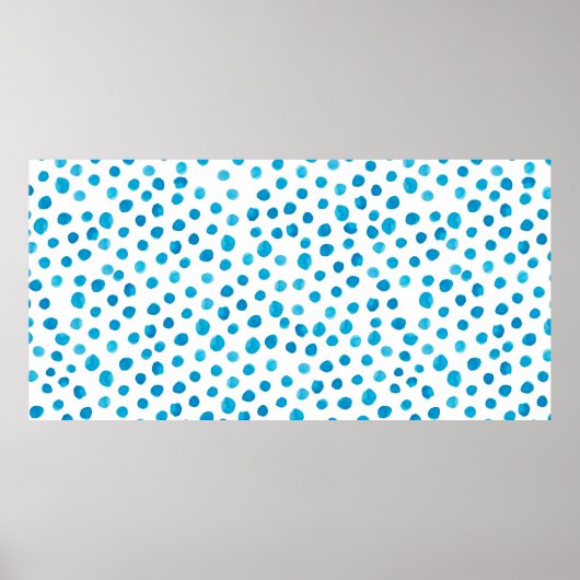 水彩手描きトレンディーパターンモダンc ポスター (正面)