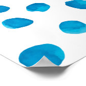 水彩手描きトレンディーパターンモダンc ポスター (角)