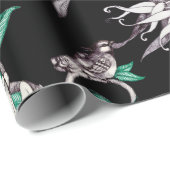 水彩手描きトロピック模様 ラッピングペーパー (ロールコーナー)