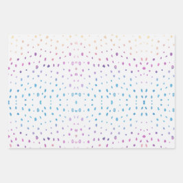 水彩手描き抽象芸術正方形の円 ラッピングペーパーシート