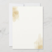 水彩手描き結婚式招待状 招待状 (裏面)