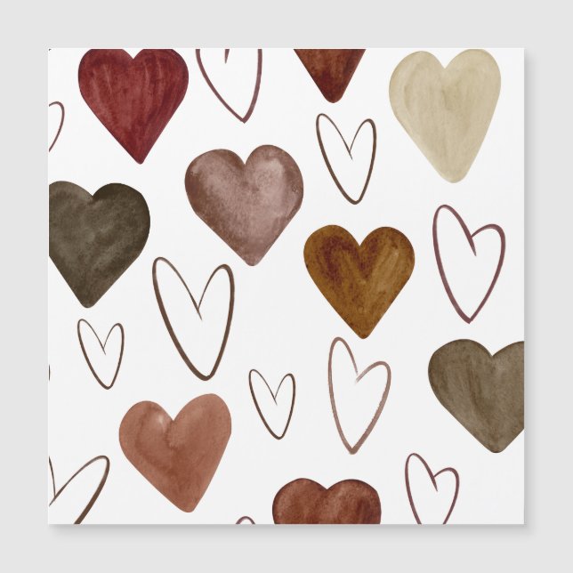 水彩手描き線ハートスケッチ (正面)