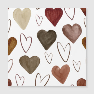 水彩手描き線ハートスケッチ