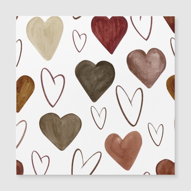 水彩手描き線ハートスケッチ (正面)