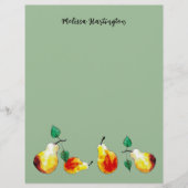 水彩手描き金梨ぼほ レターヘッド (正面)