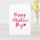 水彩手書きマザーズデイカード カード (黄色い花)