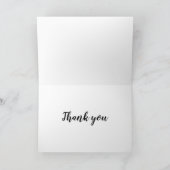 水彩手絵を描サンキューカード。 カード (内部)