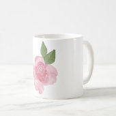 水彩手絵を描バラ花 コーヒーマグカップ (正面右)