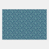 水彩手絵を描フローラパターン(の模様が)ある包 ラッピングペーパーシート (正面3)