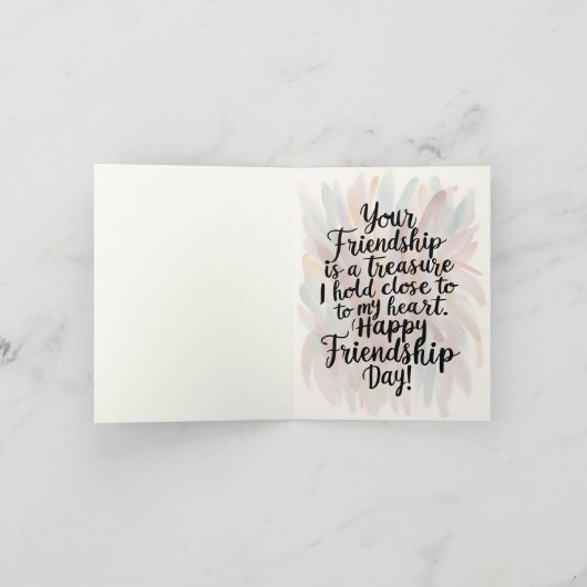 水彩手芸グリーティングカード カード (内部)