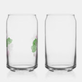 水彩手蓮絵を描の花 ガラス缶 (左)