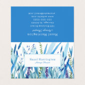 水彩折り畳み名刺カスタマイズ 名刺 (外部フラット)