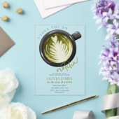 水彩抹茶テーマアクリルブライダルシャワー アクリル招待状 (インサイチュ (ウェディング))