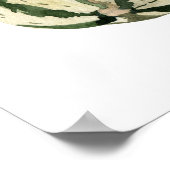 水彩押しオーガニック潰し ポスター (角)