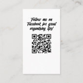 水彩押入れホームオーガナイザーQRコード 名刺 (裏面)