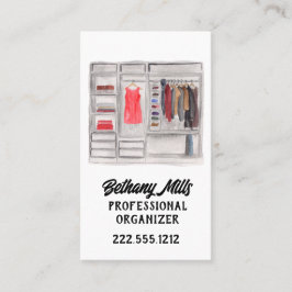 水彩押入れホームオーガナイザーQRコード 名刺