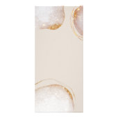 水彩抽象ゴールドグリッターサロンサービス ラックカード (裏面)