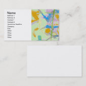 水彩抽象化カスタム法 名刺 (正面/裏面)