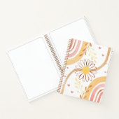 水彩抽象植物花虹色儿童 ノートブック (内部)