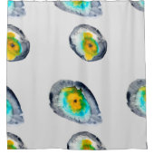 水彩抽象牡蠣殻 シャワーカーテン (正面)