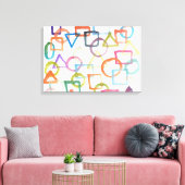 水彩抽象絵画 キャンバスプリント (インサイチュ (リビング))