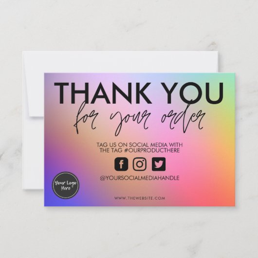 水彩抽象芸術ありがとうメディア挿入 (正面)