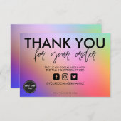 水彩抽象芸術ありがとうメディア挿入 (正面/裏面)