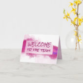 水彩抽象芸術ようこそチーム カード (黄色い花)