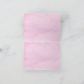 水彩抽象芸術ようこそチーム カード (内部)