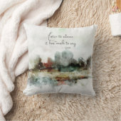 水彩抽象芸術るみ引用文ギフト クッション (ブランケット)