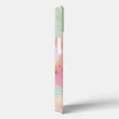水彩抽象芸術アイスカラフルクリームお名前 Case-Mate iPhoneケース (裏面 / 右)