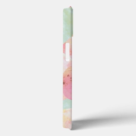 水彩抽象芸術アイスカラフルクリームお名前 Case-Mate iPhoneケース (裏面 / 右)