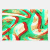 水彩抽象芸術アートラッピング紙 カラフル ラッピングペーパーシート (正面)