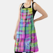 水彩抽象芸術アート名カラフルおもしろい エプロン (インサイチュ)